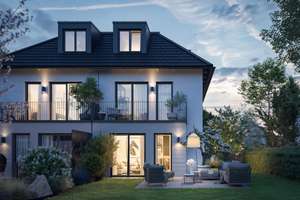 Effizienzhaus 55/KfW 55-Stilvolles Stadthaus mit Südwest Ausrichtung im schönen Aubing (H4) – Die vollständige Adresse der Immobilie erhältst du vom Anbieter., 81249 Aubing-Süd, München – Vorschaubild 1