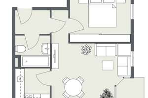 Helles Apartment mit Balkon und Tiefgaragenstellplatz in idyllischer Lage von Leipzig-Wiederitzsch – Die vollständige Adresse der Immobilie erhältst du vom Anbieter., 4158 Wiederitzsch, Leipzig – Vorschaubild 13