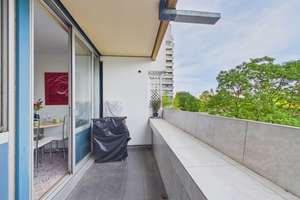 Möblierte City-Wohnung im berühmten Pharao-Haus – Balkon, Aufzug & Top-Lage in München-Bogen... – Fritz-Meyer-Weg 55, 81925 Oberföhring, München – Vorschaubild 9