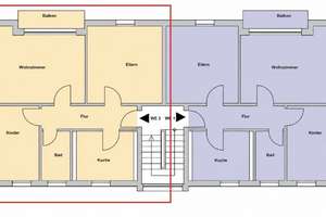Erstbezug |3-Zimmer EG/OG Wohnung | EBK | Stellplatz | Keller | A+ |  – Niedersachsenweg 6, 49504 Lotte – Vorschaubild 4