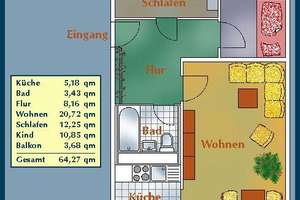 Aktuelle Renovierung einer familienfreundlichen 3-Zimmer-Wohnung – Harthaer Str. 28, 1169 Gorbitz-Nord/Neu-Omsewitz, Dresden – Vorschaubild 2