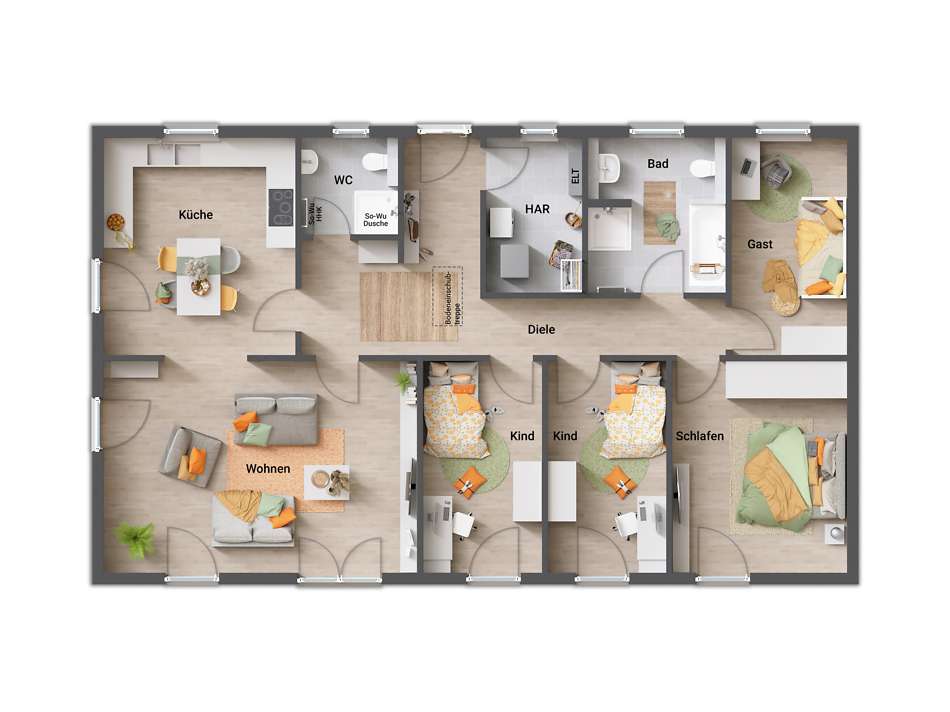 Beispiel offene Küche