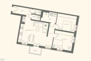 Helle 3-Zimmer-Wohnung mit Balkon & Tiefgarage in der Wittelsbacher Straße – Wittelsbacherstraße 17a, 10707 Wilmersdorf, Berlin – Vorschaubild 10
