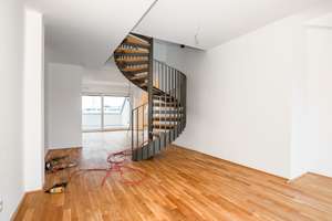 5-ZW Penthouse Charakter, gr. Dachterrasse, Parkett, Aufzug, Einbauküche - ERSTBEZUG – Robert-Funari-Straße 26, 68309 Käfertal, Mannheim – Vorschaubild 2