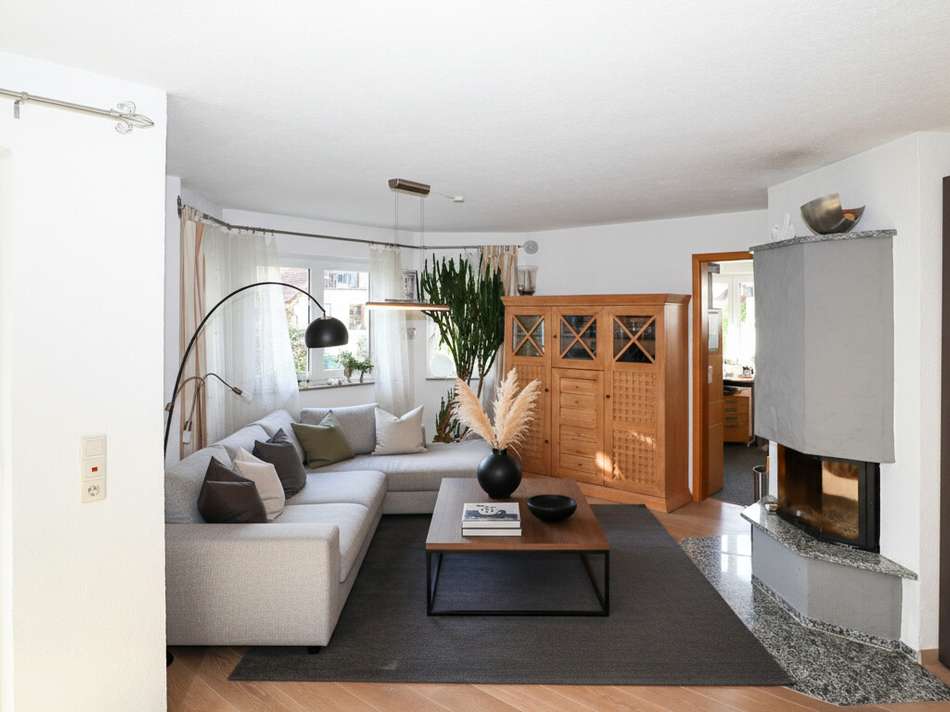 Wohnzimmer KI visualisiert