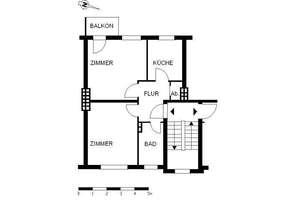 Schöne 2-Zimmer-Wohnung im beliebten Findorff – Fürther Str. 18, 28215 Regensburger Straße, Bremen – Vorschaubild 3
