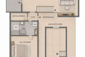 Sehr schöne, neuwertige 3-Zimmer Maisonette Wohnung auf 2 Etagen in Puchheim-Ort m. Balkon & Garage – Hügelstraße 8, 82178 Puchheim – Vorschaubild 6