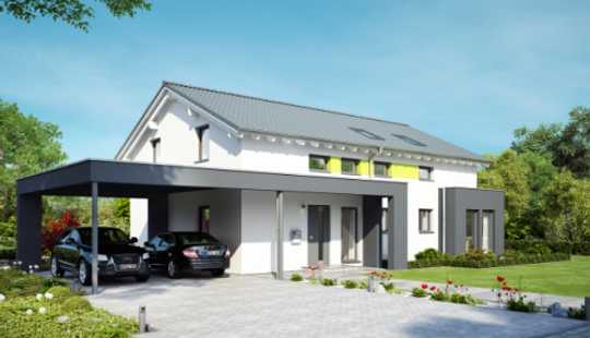 Bild von 2-FH-Tür an Tür mit Freunden oder Familie und doch für sich alleine! - Zweifamilienhaus in ruhigem W