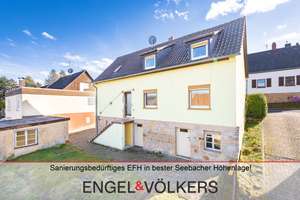 Sanierungsbedürftiges EFH in bester Seebacher Höhenlage!