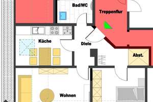 Komplett renovierte und helle Dachgeschosswohnung in zentraler und naturnaher Lage in Do-Berghofen – 44149 Oespel, Dortmund – Vorschaubild 2