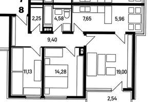 N-Langwasser: Gute geschnittene 3 Zi-Whg (11.OG), Balkon mit Weitblick – Die vollständige Adresse der Immobilie erhältst du vom Anbieter., 90471 Langwasser Nordwest, Nürnberg – Vorschaubild 14