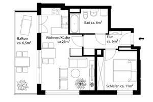 AIGNER - Erstklassige 2-Zimmer-Wohnung auf Neubauniveau, füßläufig zur S-Bahn – Die vollständige Adresse der Immobilie erhältst du vom Anbieter., 81249 Lochhausen, München – Vorschaubild 7