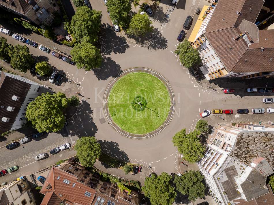 Charottenplatz von oben