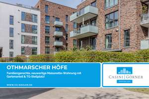 Othmarscher Höfe: Familiengerechte, neuwertige Maisonette-Wohnung mit Gartenanteil!