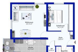  2-Zimmer-Wohnung mit Weitblick & Uni-Nähe in Dudweiler Süd – Die vollständige Adresse der Immobilie erhältst du vom Anbieter., 66125 Dudweiler (Ortsteil), Saarbrücken – Vorschaubild 11
