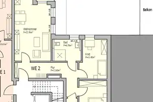 Neubauwohnung mit Blick in den Innenhof in der vorderen Wüste – Osnabrück – Vorschaubild 8