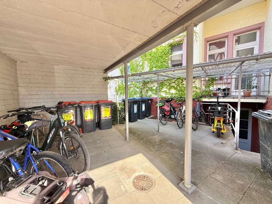 Überdachter Fahrradabstellplat