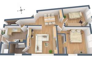 Modern möblierte Altbauwohnung mit Balkon in Stuttgart West – Die vollständige Adresse der Immobilie erhältst du vom Anbieter., 70193 Hölderlinplatz, Stuttgart – Vorschaubild 29