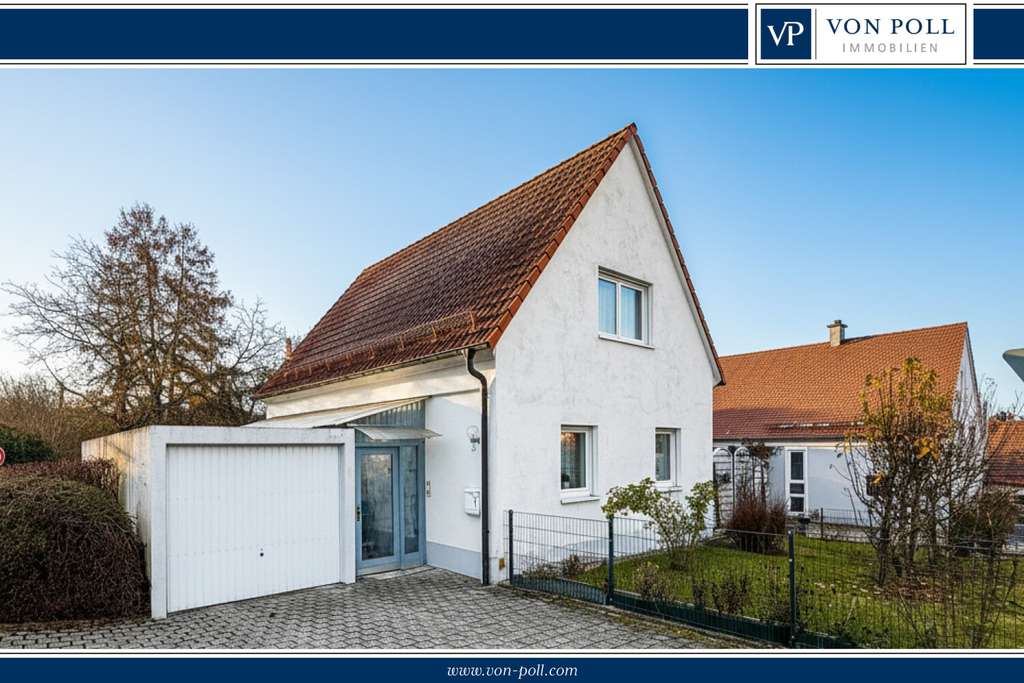 Immobilie in Wemding - Bezugsfertiges Einfamilienhaus mit Garage, Garten und Balkon - Bild 0