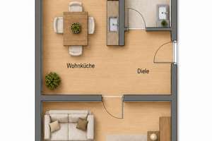 Altbaucharme trifft moderne Ausstattung: Sanierte Wohnung mit Balkon in Düsseldorf-Eller – Die vollständige Adresse der Immobilie erhältst du vom Anbieter., 40231 Eller, Düsseldorf – Vorschaubild 10