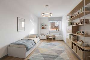 Helle 3-Zi.-Wohnung mit Loggia und weitläufigem Blick ins Grüne in Großhadern - Blumenau – Wastl-Witt-Str. 38, 80689 Blumenau, München – Vorschaubild 8