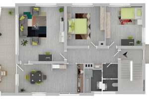 Sonniges 4-Familienhaus mit großen Südbalkonen in ruhiger und grüner Lage von S-Vaihingen – Die vollständige Adresse der Immobilie erhältst du vom Anbieter., 70563 Vaihingen-Mitte, Stuttgart – Vorschaubild 8