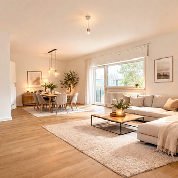 Helle Drei-Zimmer-Wohnung mit Balkon und Stellplatz