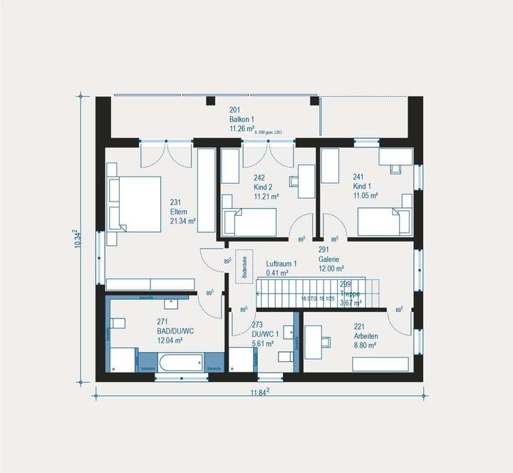 Familienfreundlicher Grundriss