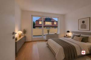 Außergewöhnliche Dachterrassenwohnung mit Kamin nahe dem Nymphenburger Schlosspark – Die vollständige Adresse der Immobilie erhältst du vom Anbieter., 81247 Obermenzing, München – Vorschaubild 9