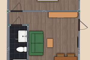 Charming Furnished 2 rooms apartment in Charlottenburg – Kamminer Str. 4, 10589 Charlottenburg, Berlin – Vorschaubild 6