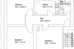 3 ZKB mit Balkon, WG- geeignet! – Karolinenstraße 16, 34127 Kassel – Vorschaubild 2