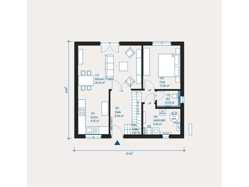 Kompaktes Wohnglück modern