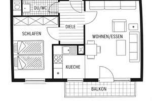 Investieren oder selbst einziehen: Gepflegte Zweizimmerwohnung in Karlsruhe-Oberreut – Die vollständige Adresse der Immobilie erhältst du vom Anbieter., 76189 Oberreut, Karlsruhe – Vorschaubild 8