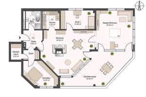 Lichtdurchflutete 4-Zimmer-Dachterrassenwohnung – Talhofstrasse 30, 82205 Gilching – Vorschaubild 28