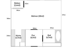 Vollständig renovierte 1-Zimmer-Wohnung mit Balkon und Einbauküche in Leipzig – Gleisstraße 3a, 4229 Plagwitz, Leipzig – Vorschaubild 11