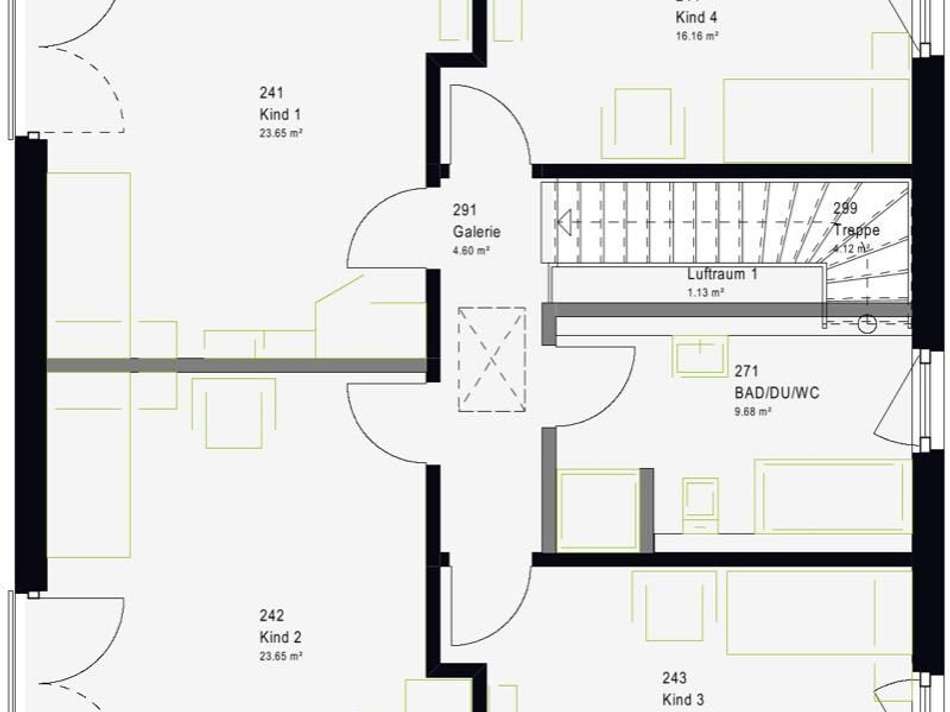 Möglicher Grundriss Dachgeschi