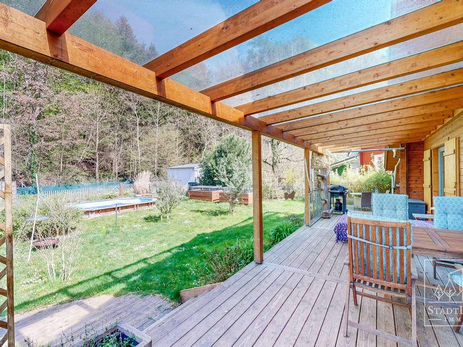 Terrasse mit Blick in den G...