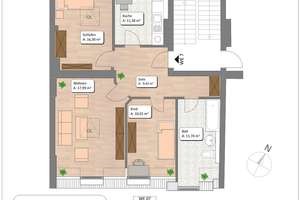 *Bezugsfrei* -  3-Zimmer-Eigentumswohnung mit Balkon in einem sanierten Altbau in Potsdam-Babelsberg – 14482 Babelsberg Süd, Potsdam – Vorschaubild 28