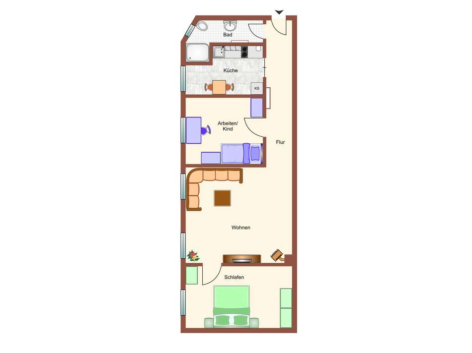 Grundriss 2OG HH