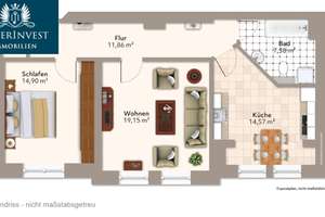 Wohnen am Schleinufer möblierte 2-Zimmer-Wohnung mit ca. 65 m², komplett ausgestattet & bezugsfertig – 39104 Altstadt, Magdeburg – Vorschaubild 14