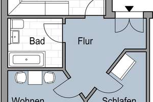2 Zimmerwohnung im Dachgeschoss mit Balkon! – Klingenstr. 3, 4229 Plagwitz, Leipzig – Vorschaubild 1