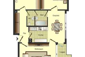 3-Zimmer-Wohnung in Wuppertal Oberbarmen – Sonnenstraße 189, 42277 Langerfeld-Beyenburg, Wuppertal – Vorschaubild 2