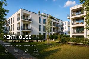 4 Zimmer, 2 Bäder, tolle Einbauküche – Penthouse mit großer Sonnenterrasse – Am Kesselhaus 18, 80999 Untermenzing, München – Vorschaubild 1