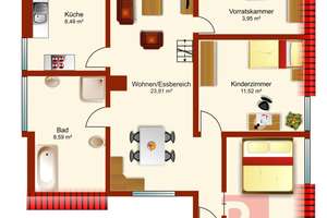 **Charme trifft auf Komfort: Saniertes Fachwerkjuwel & Hof zur Alleinnutzung - sofort bezugsfrei** – Die vollständige Adresse der Immobilie erhältst du vom Anbieter., 76229 Grötzingen, Karlsruhe – Vorschaubild 14