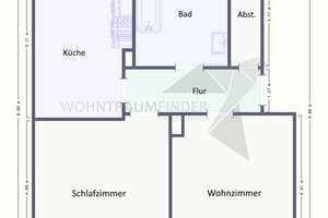 !! Einbauküche, tolles Tageslichtbad, Abstellraum mit WM-Stellplatz !! 2 Zimmer EG-Whg. in Ebersdorf – 9131 Ebersdorf, Chemnitz – Vorschaubild 11