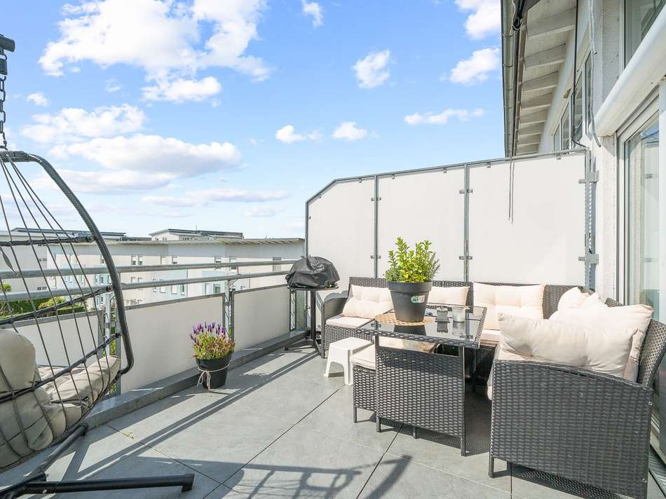 Sonnige Dachterrasse