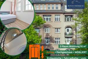 Eigentumswohnung mit WOW-Faktor + Aufzug, möblierte 2-Zimmer-Wohnung Chemnitz Kaßberg Einbauküche