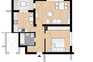 Renovierte 2-Zimmer Wohnung mit Balkon im grünen Zinkhüttenpark in Duisburg Hamborn – Am Zinkhüttenplatz 19, 47166 Obermarxloh, Duisburg – Vorschaubild 1