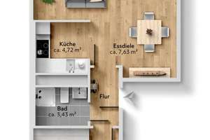 Schicke 2-Raumwohnung mit Aufzug und Einbauküche in oberster Etage – Wenzel-Verner-Straße 36, 9120 Helbersdorf, Chemnitz – Vorschaubild 8