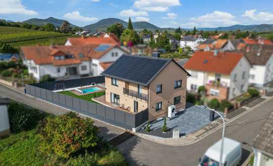 Modernes Premium Einfamilienhaus mit hochwertiger Ausstattung und Blick auf die Weinberge!